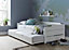 Copella White Guest Bed With Trundle With Spring Mattresses