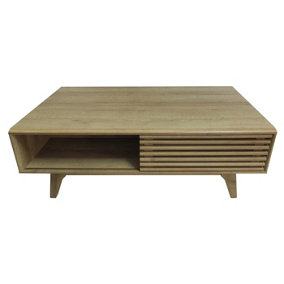 Copen Coffee Table with Storage For Living Room, Riviera Oak Finish