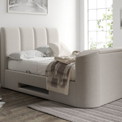 Tv bed ottoman on sale king size