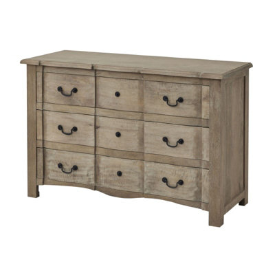 Copgrove Collection 3 Drawer Chest - Wood - L47 x W120 x H90 cm - Brown