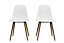Copley dining chair in plactic white, 2 pieces