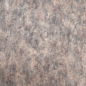 Copper Brown Textured Wallpaper Plain Industrial Effect HeavyWeight Thick Vinyl