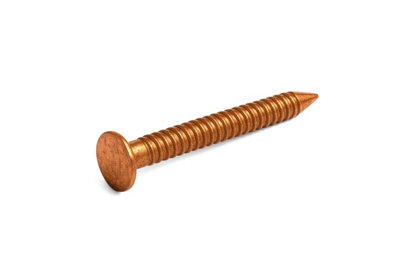 Copper Clout Nails 38mm x 3.35mm Pack of 10 Rustproof Nails for Roofing ...