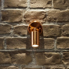 Copper Directional Garden Wall Light Adjustable Outdoor Spot Light