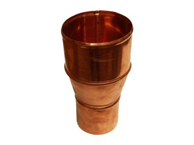 Copper Downpipe Reducer 80mm to 60mm