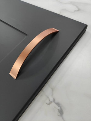 Copper kitchen door handles 10 PACK  Copper Bow Pull Kitchen / Bedroom Cupboard Cabinet Door Handles 128mm Hole Centres
