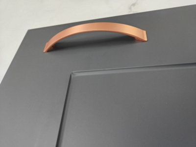 Copper kitchen door handles 10 PACK  Copper Bow Pull Kitchen / Bedroom Cupboard Cabinet Door Handles 128mm Hole Centres