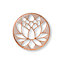 Copper Lotus Blossom Metal Wall Art