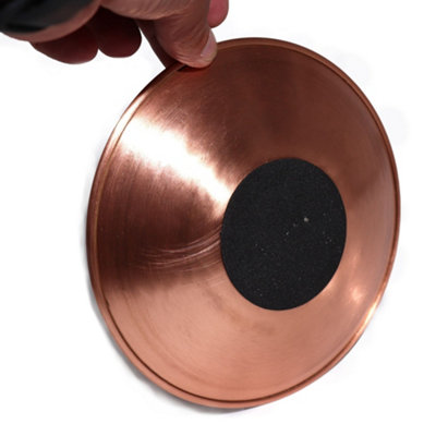 Copper Offer and Smudge Plate with Etched Flower of Life Pattern ...