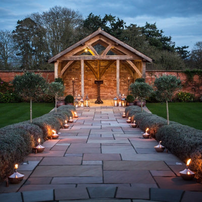 Copper Outdoor Oil Lamp Garden fire bowl Citronella Lamp Patio lighting Garden Lantern