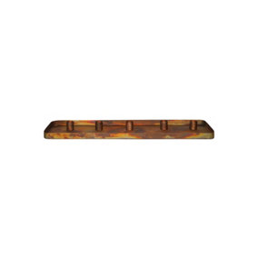 Copper Rectangle Centrepiece Metal with Magnetic Candle Holders H2.5Cm W60cm D20Cm