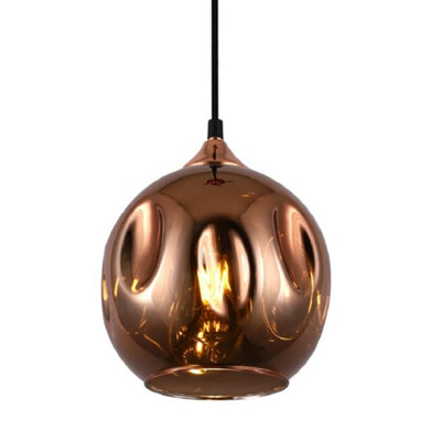 Copper rose shop gold ceiling light
