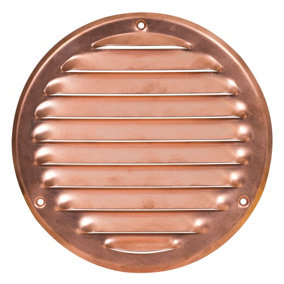 Copper Round Air Vent Grille 125mm / 164mm
