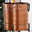 Copper Standing Autumn Winter Celebration Party Champagne Wine Ice Bucket with Tray