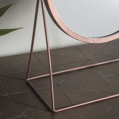Copper Table Top Mirror - SE Home