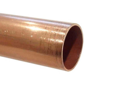 Copper Tube 15mm 2 x 1m Lengths BS EN1057 R250 British Copper Pipe 2000mm 200cm