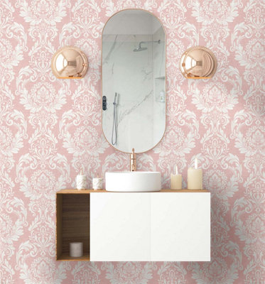 Cora Damask Peel and Stick Wallpaper