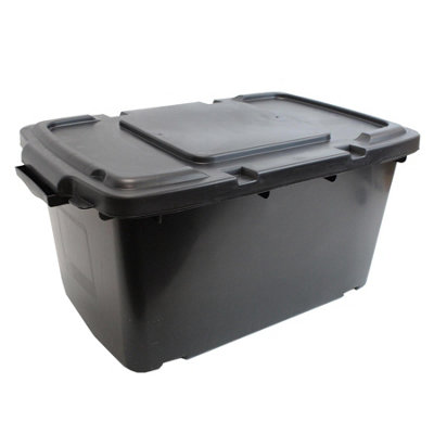 Coral 44L Recycling Box & Lid - Black