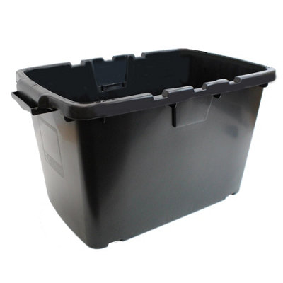 Coral Large 55L Recycling Box - Black