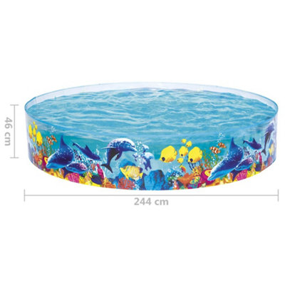 Coral Reef Kids Paddling Pool - Bestway Fill 'N Fun Odyssey Pool 244 x ...