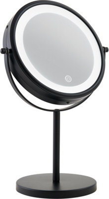 Corby Winchester Hotel Collection Freestanding LED Mirror in Matte Black