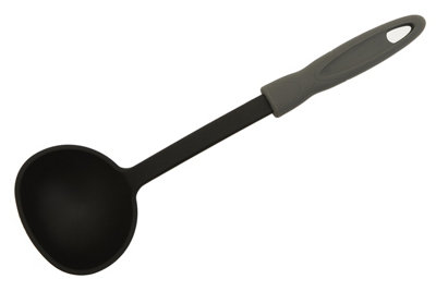 Cordero Black Ladle With Grey Handle