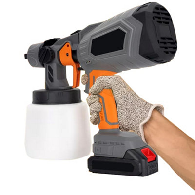 21V Cordless Paint Sprayer Kit – 2 Batteries, Upgraded Version For Home & DIY Projects
