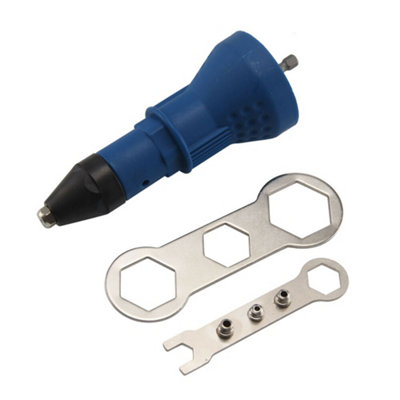 Cordless Electric Blind Rivet Pop Nut Gun Drill Adapter Riveting Insert ...