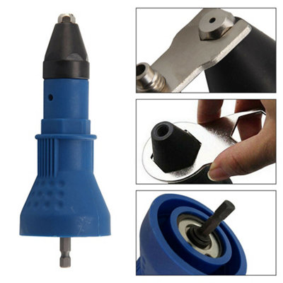 Cordless Electric Blind Rivet Pop Nut Gun Drill Adapter Riveting Insert ...