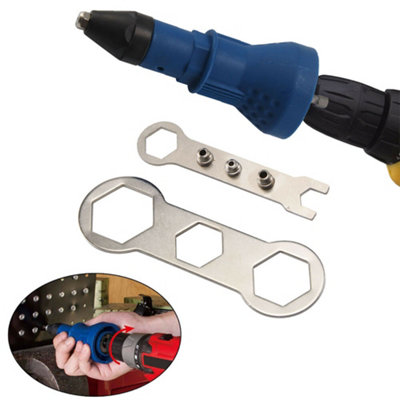 Cordless Electric Blind Rivet Pop Nut Gun Drill Adapter Riveting Insert ...