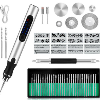 Cordless Electric Engraver Pen, Multifunction Engraving Tool, Mini DIY ...