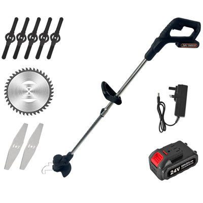 Cordless Electric Strimmer Grass Trimmer Weed Cutter Garden Edger 24V Battery