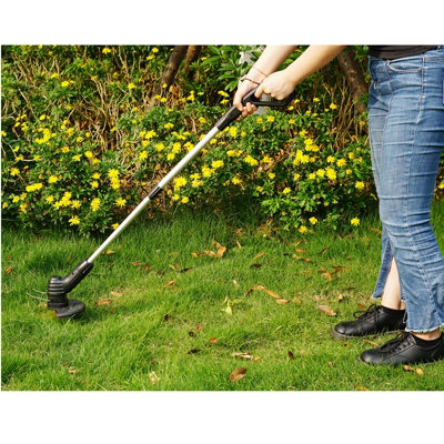 Cordless Electric Strimmer Grass Trimmer Weed Cutter Garden Edger With Battery - 4