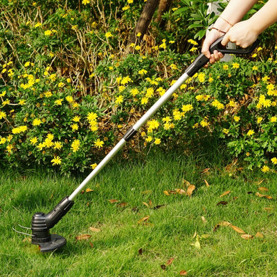 Cordless Electric Strimmer Grass Trimmer Weed Cutter Garden Edger With Battery - 5