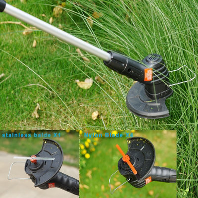 Cordless Electric Strimmer Grass Trimmer Weed Cutter Garden Edger With Battery - 8