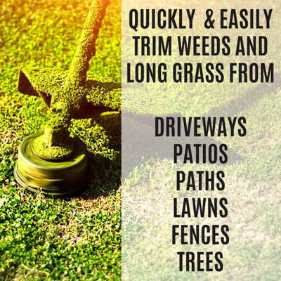 Cordless Grass Trimmer Edging Tool - Rotates and Tilts - Lightweight 1.5kg - Soft Grip Handle - 250mm Cutting Diameter - Includes