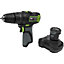 Cordless Hammer Drill Driver Kit - 10.8V 2Ah Lithium-ion Battery - 10mm Chuck