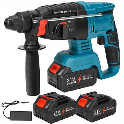 Cordless Hammer Drill SDS Rotary Electric Impact Hammer, 4 IN 1 Multi ...