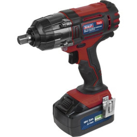 Cordless Impact Wrench - 1/2 Inch Sq Drive - 18V 3Ah Lithium-ion Battery