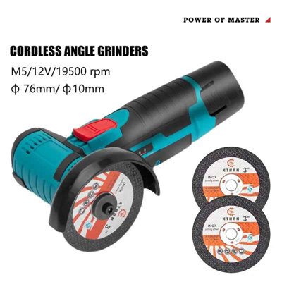 Cordless Mini Angle Grinder Handheld Cutting and Polishing Machine with ...