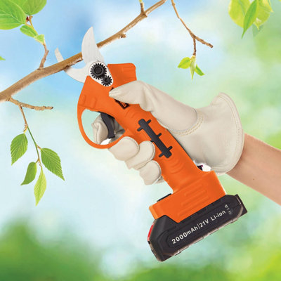 Cordless Pruning Shears with 20V, Rechargeable Garden Shears