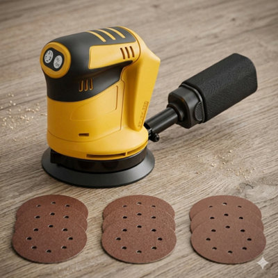 Cordless Random Orbit Sander Compatible with 18V Battery