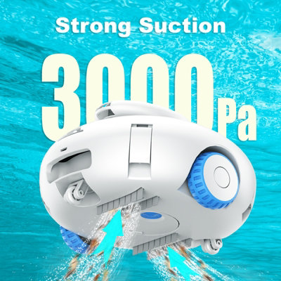 Cordless Robotic Pool Cleaner Powerful Suction Rechargeable Battery Pool Vacuum - 4