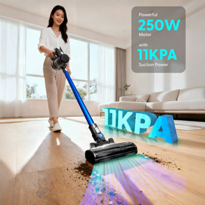 Cordless Handheld Vacuum Cleaner - 2-in-1 Stick & Handheld, 100W Motor, USB Charging, For Floors & Car (White)