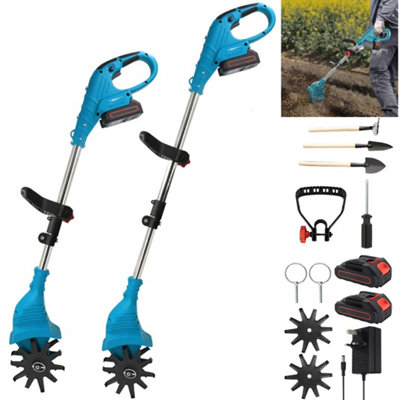 Cordless Tiller Garden Power Tool Rotavator Cultivator Allotment