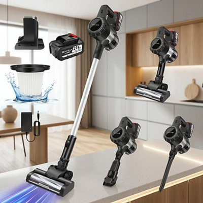 Cordless Upright Stick Vacuum Cleaner 3 in 1 Handheld Vacuum, Brushless ...