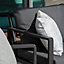 Cordoba 2 Seat Sofa Set with Teak Table in Grey