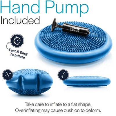 Core Balance Inflatable PVC Wobble Cushion - Blue