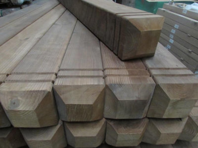 Core Deck Plain Square Treated Decking Balustrade Add On Kit 1800mm with One Post