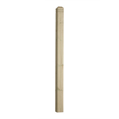 Core Deck Plain Square Treated Decking Balustrade Starter Kit 1800mm With Two Posts